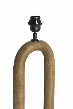 Light en Living Lampvoet 20x12x44 cm PACECO hout grijs-donker bruin