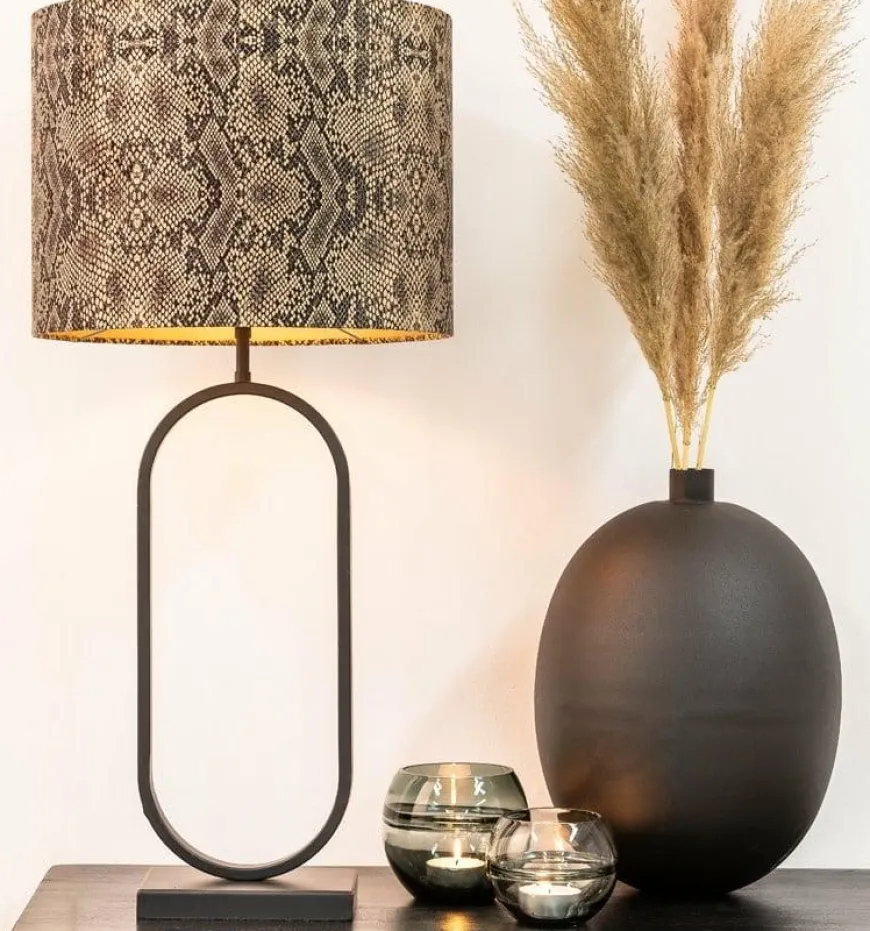 Light en Living Lampvoet 21x13x55 cm JAMIRI mat zwart