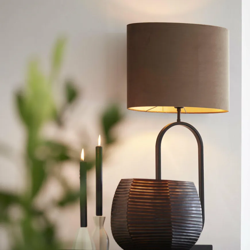 Light en Living Lampvoet 21x13x55 cm JAMIRI mat zwart