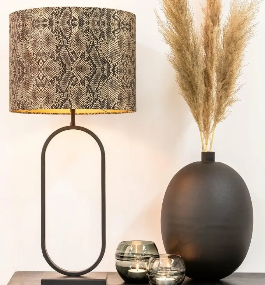 Light en Living Lampvoet 21x10x45 cm JAMIRI mat zwart