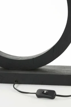 Light en Living Lampvoet 51x13x64 cm TINAR hout mat zwart