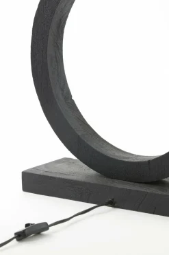Light en Living Lampvoet 51x13x64 cm TINAR hout mat zwart