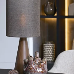 Light en Living Lampvoet Ø13,5X33,5 cm DINAN houtprint donkerbruin