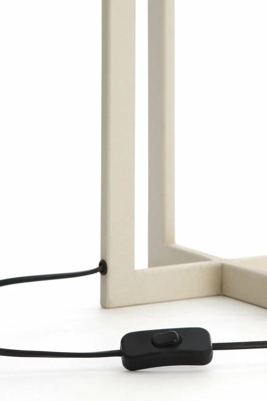 Light en Living Lampvoet 21x21x46 cm MACE crème