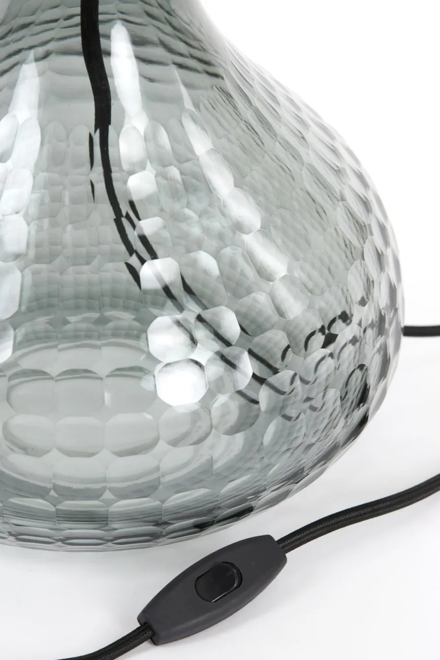 Light en Living Lampvoet Ø25x42 cm MAEKO glas smoke grijs