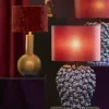 Light en Living Lampvoet Ø25,5x27 cm BERRIES keramiek donker blauw