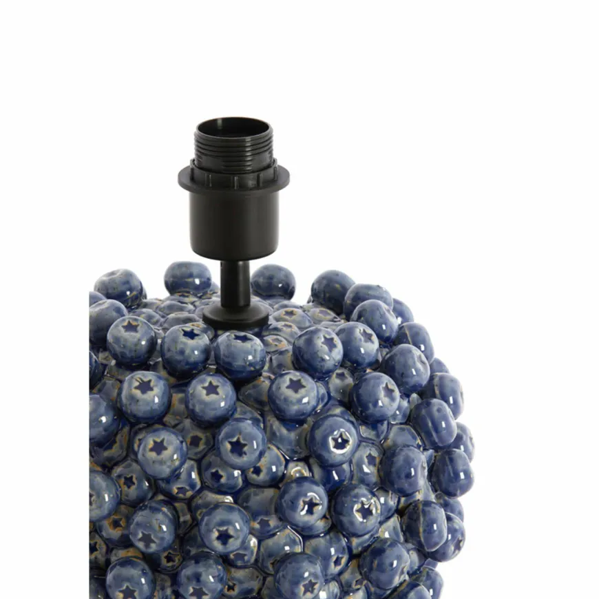 Light en Living Lampvoet Ø25,5x27 cm BERRIES keramiek donker blauw