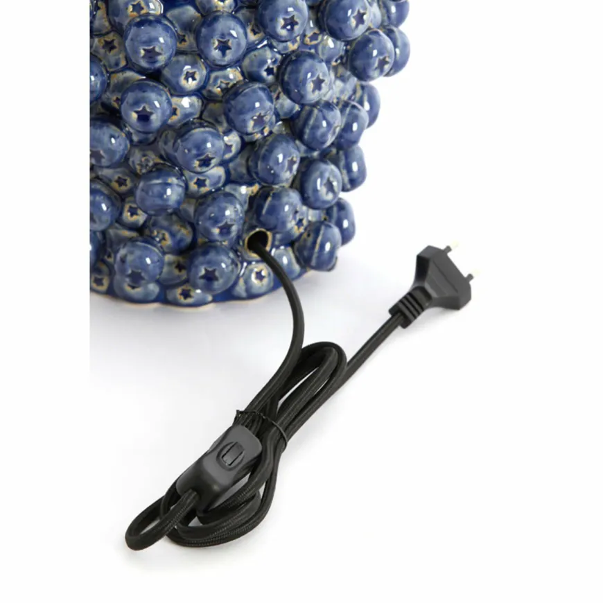 Light en Living Lampvoet Ø25,5x27 cm BERRIES keramiek donker blauw