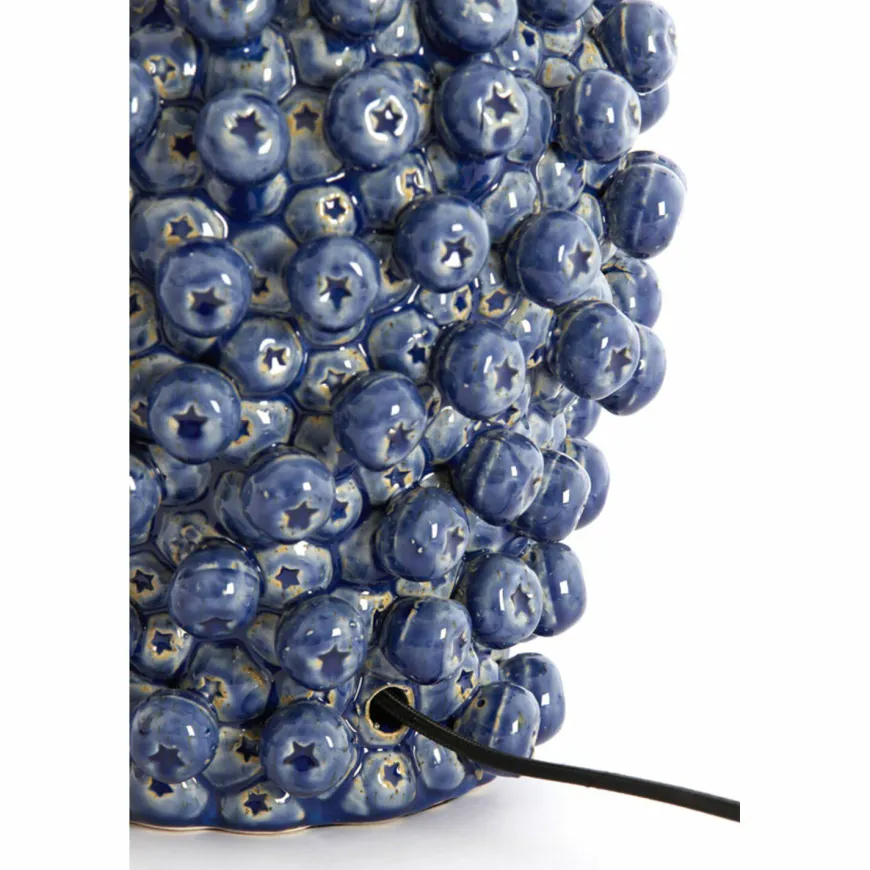 Light en Living Lampvoet Ø25,5x27 cm BERRIES keramiek donker blauw