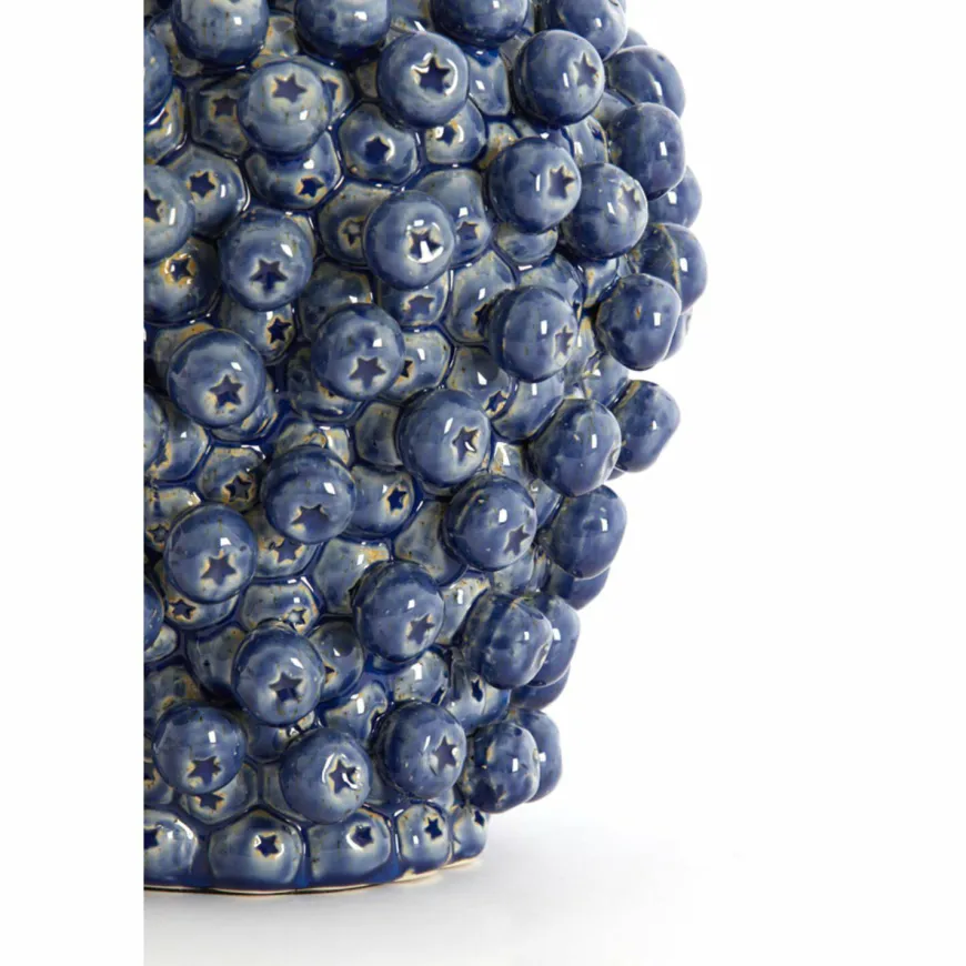 Light en Living Lampvoet Ø25,5x27 cm BERRIES keramiek donker blauw