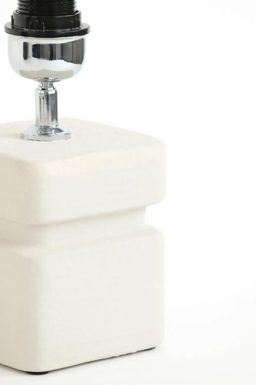 Light en Living Lampvoet 12,5x12,5x24,5 cm AMTA keramiek crème
