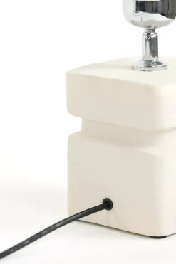 Light en Living Lampvoet 12,5x12,5x24,5 cm AMTA keramiek crème