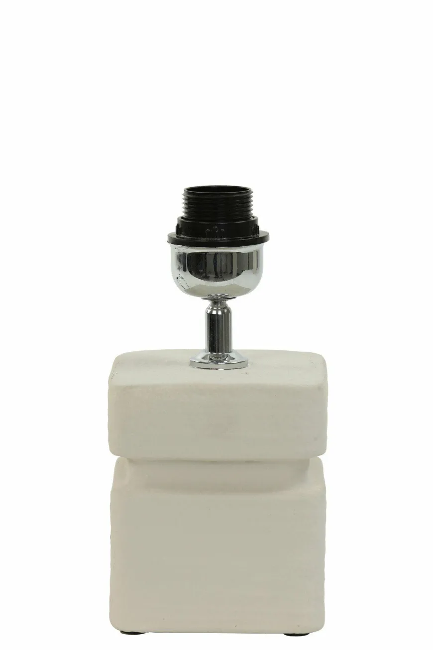 Light en Living Lampvoet 12,5x12,5x24,5 cm AMTA keramiek crème