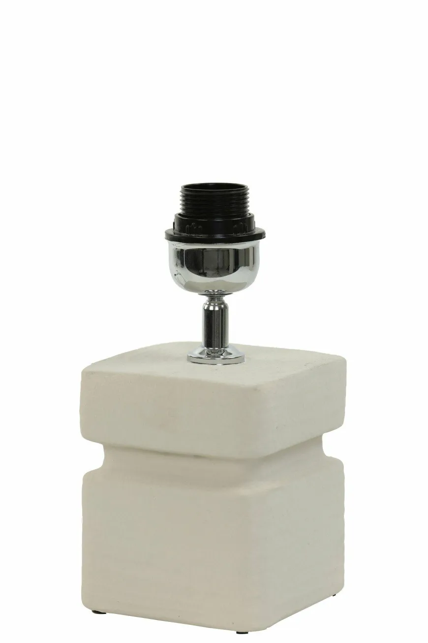 Light en Living Lampvoet 12,5x12,5x24,5 cm AMTA keramiek crème