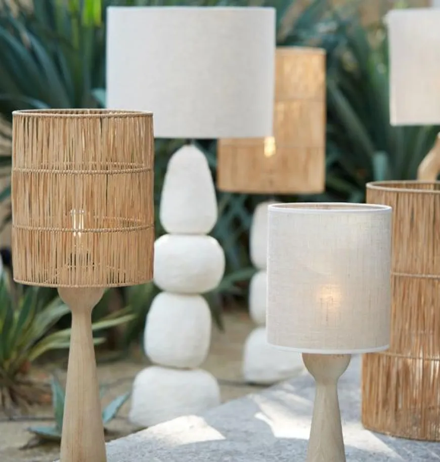 Light en Living Lampvoet Ø9x40 cm FESTINA hout mat naturel