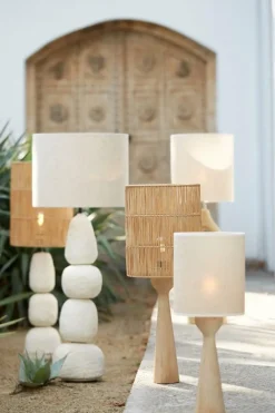 Light en Living Lampvoet Ø9x40 cm FESTINA hout mat naturel