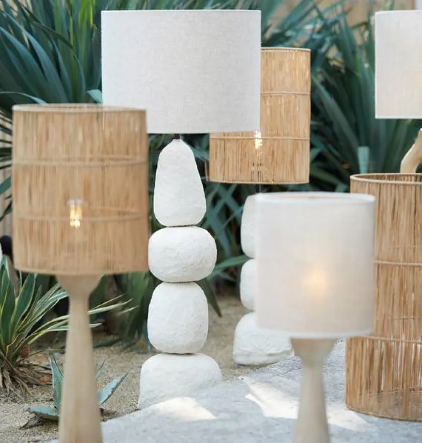 Light en Living Lampvoet Ø9x40 cm FESTINA hout mat naturel