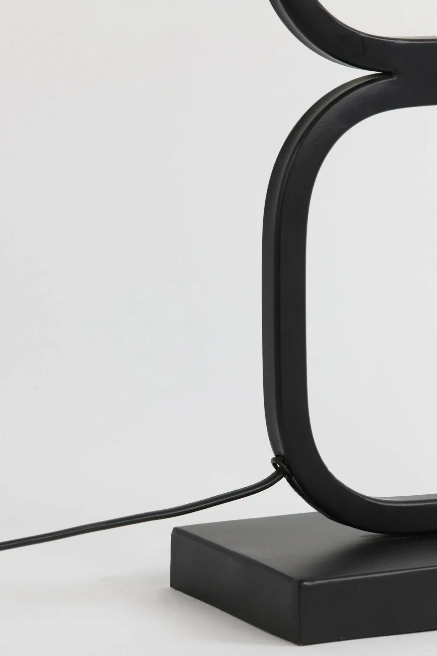 Light en Living Lampvoet 23x11,5x69 cm LUTIKA mat zwart