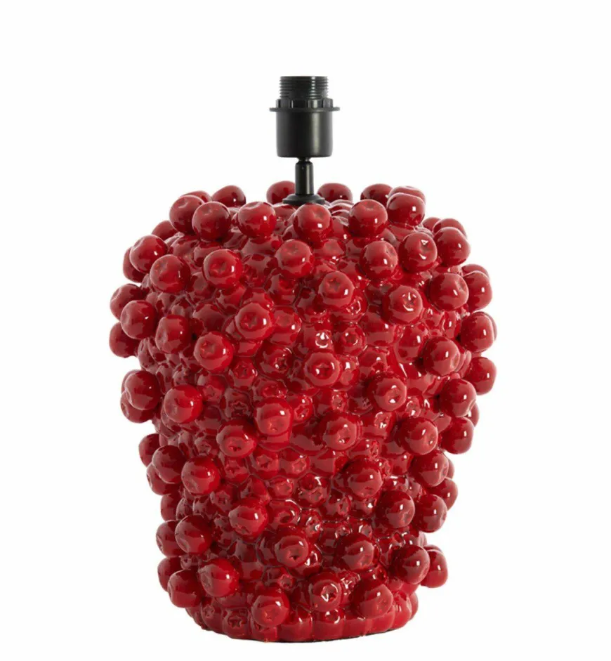 Light en Living Lampvoet Ø31,5x35 cm BERRIES keramiek rood