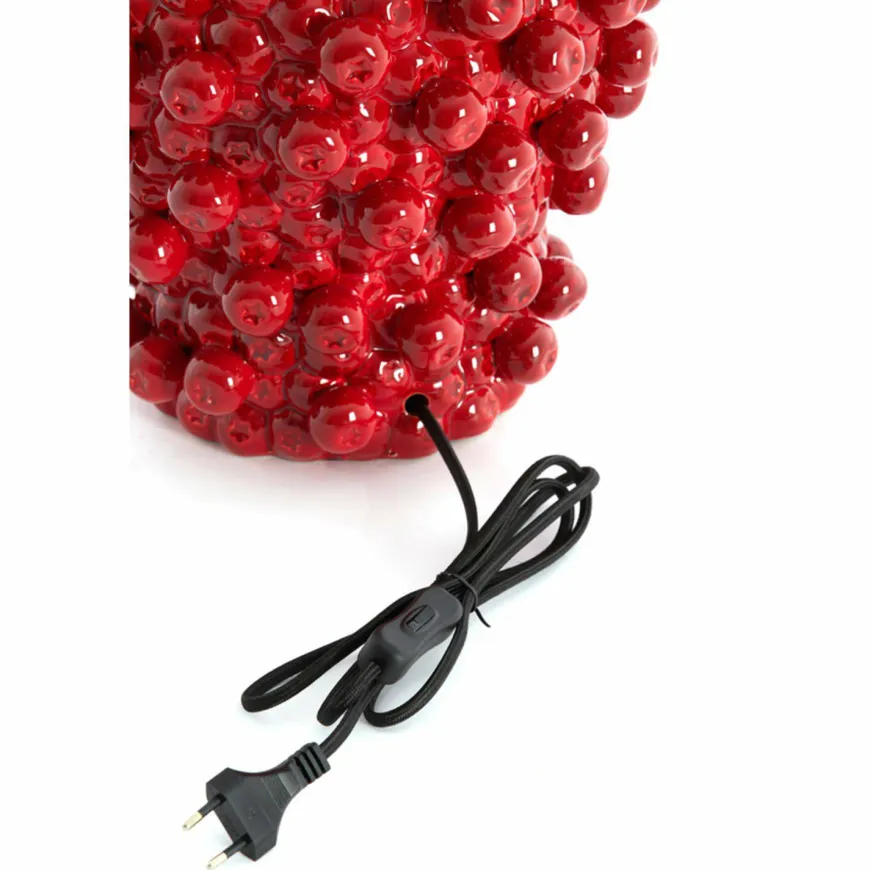Light en Living Lampvoet Ø31,5x35 cm BERRIES keramiek rood