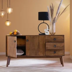 Light en Living Lampvoet LIVA mat zwart - Diverse afmetingen