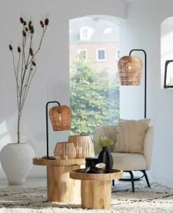 Light en Living Lampvoet 26,5x20x60 cm MARENO mat zwart