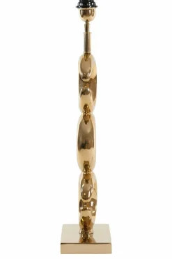 Light en Living Lampvoet 23x13x65 cm MAAN licht goud