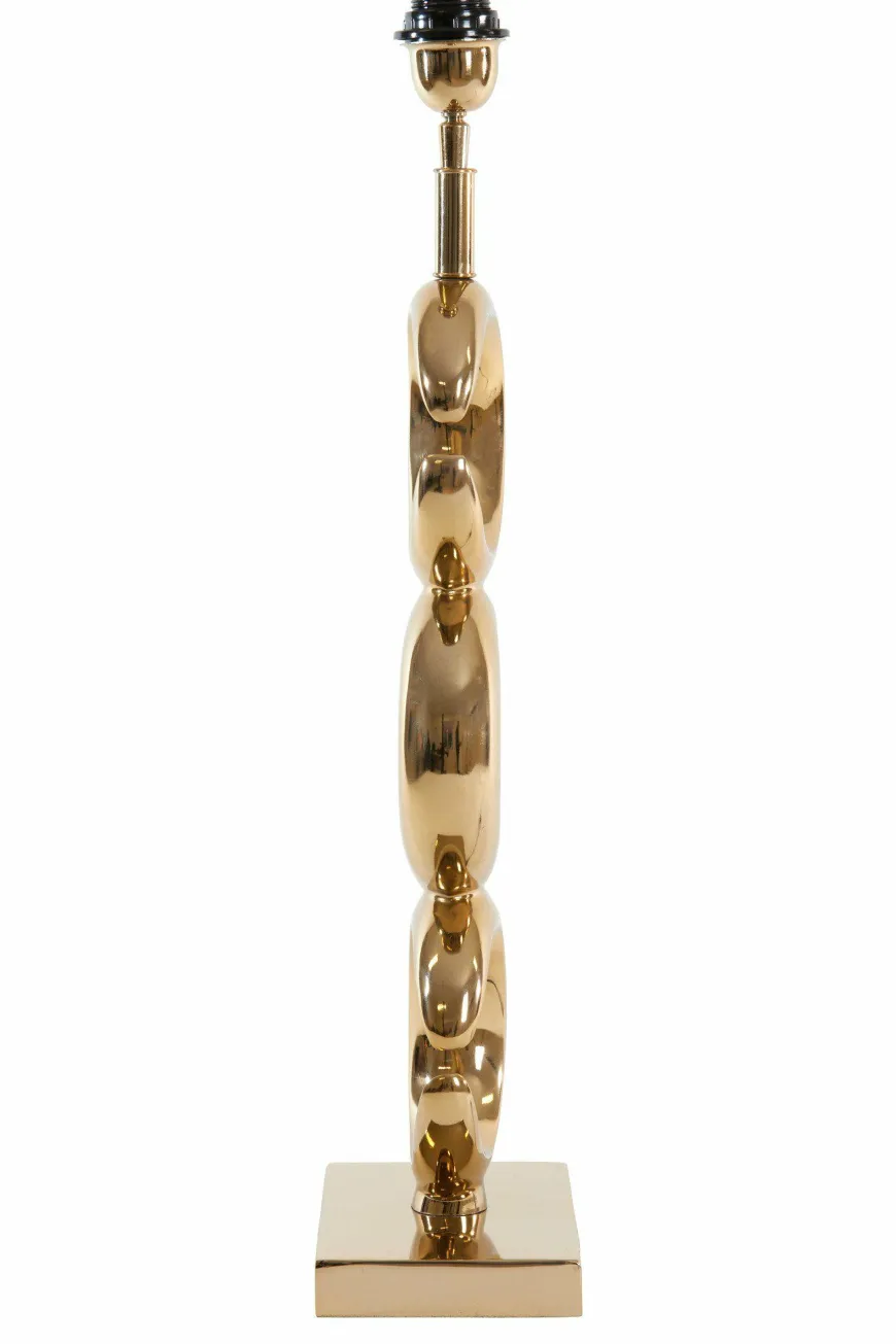 Light en Living Lampvoet 23x13x65 cm MAAN licht goud