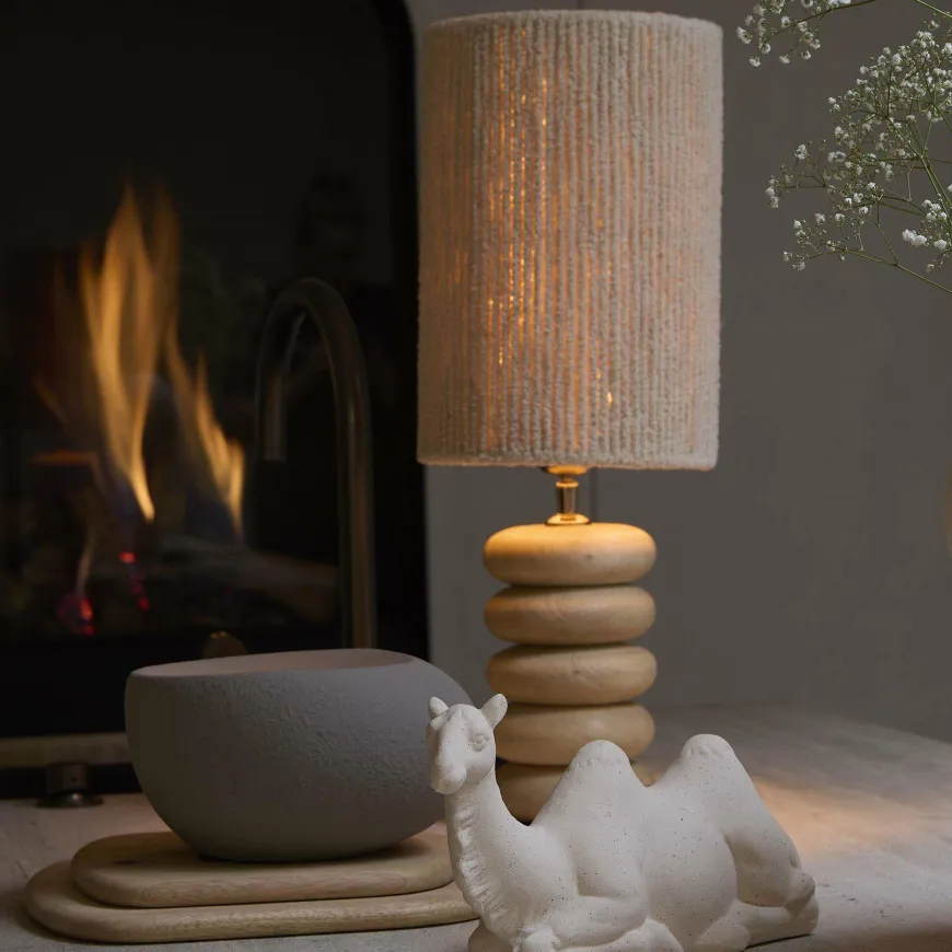Light en Living Lampvoet Ø12x21 cm BUDONGO hout naturel