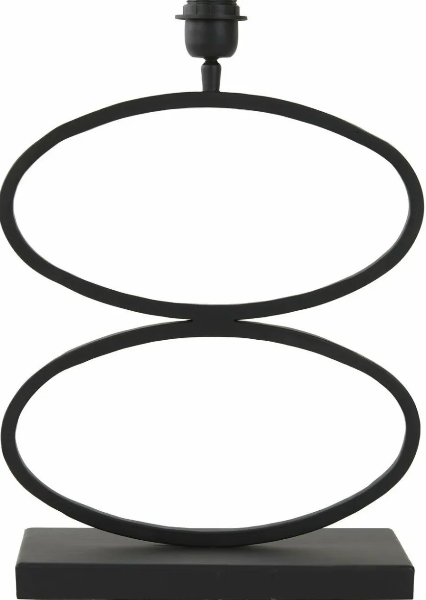 Light en Living Lampvoet STELIUS mat zwart - 33x17x42 cm
