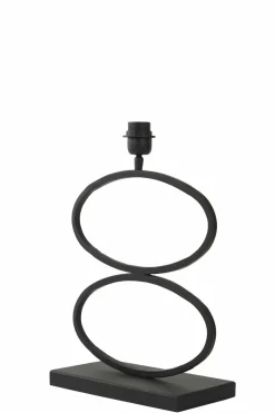 Light en Living Lampvoet STELIUS mat zwart - 33x17x42 cm