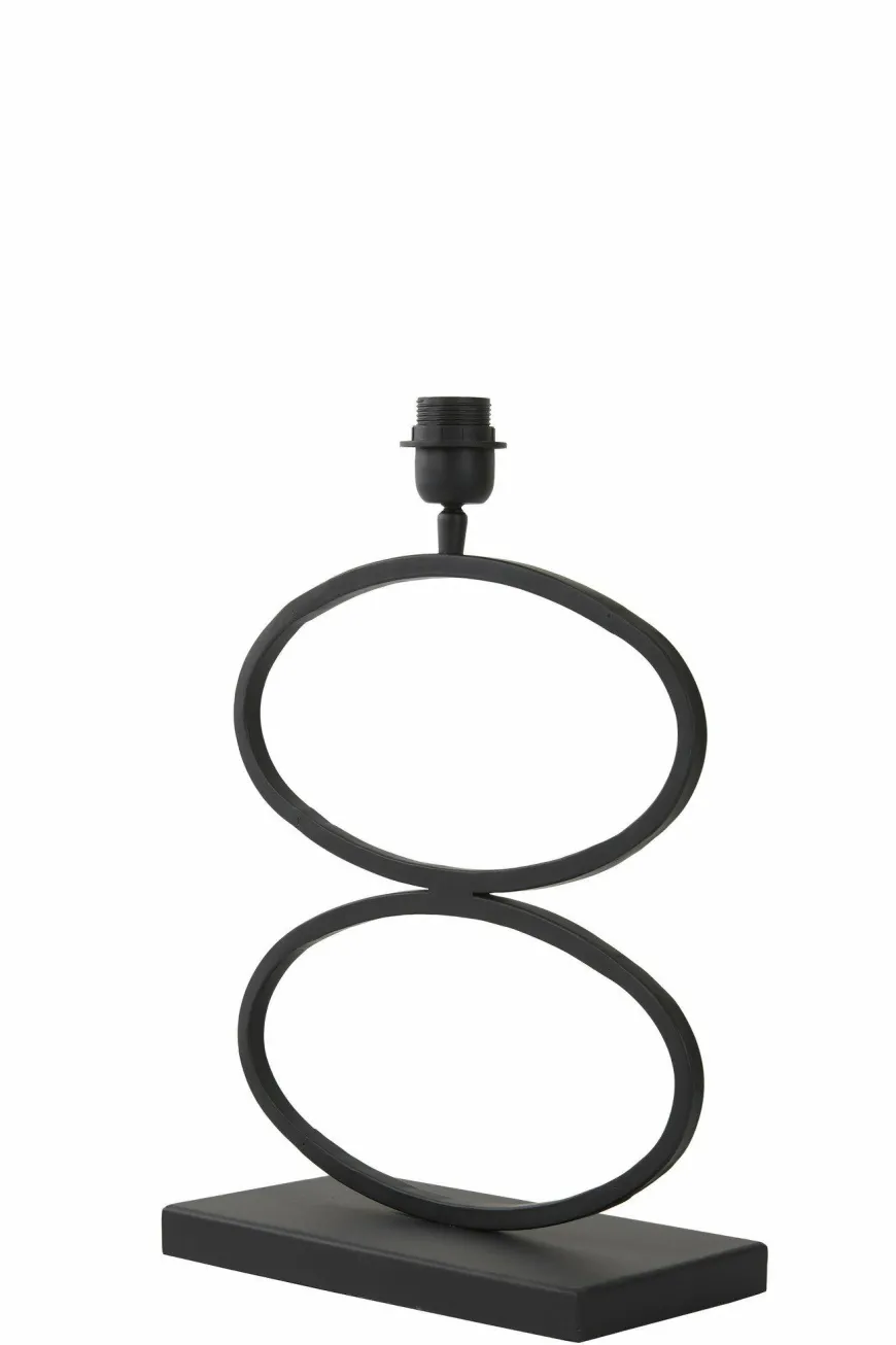 Light en Living Lampvoet STELIUS mat zwart - 33x17x42 cm