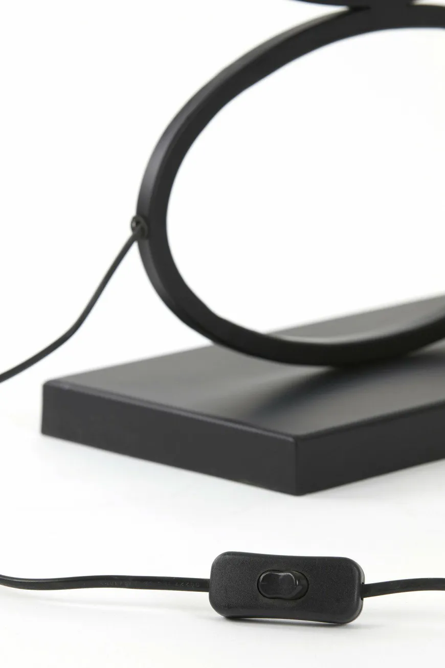 Light en Living Lampvoet STELIUS mat zwart - 33x17x42 cm