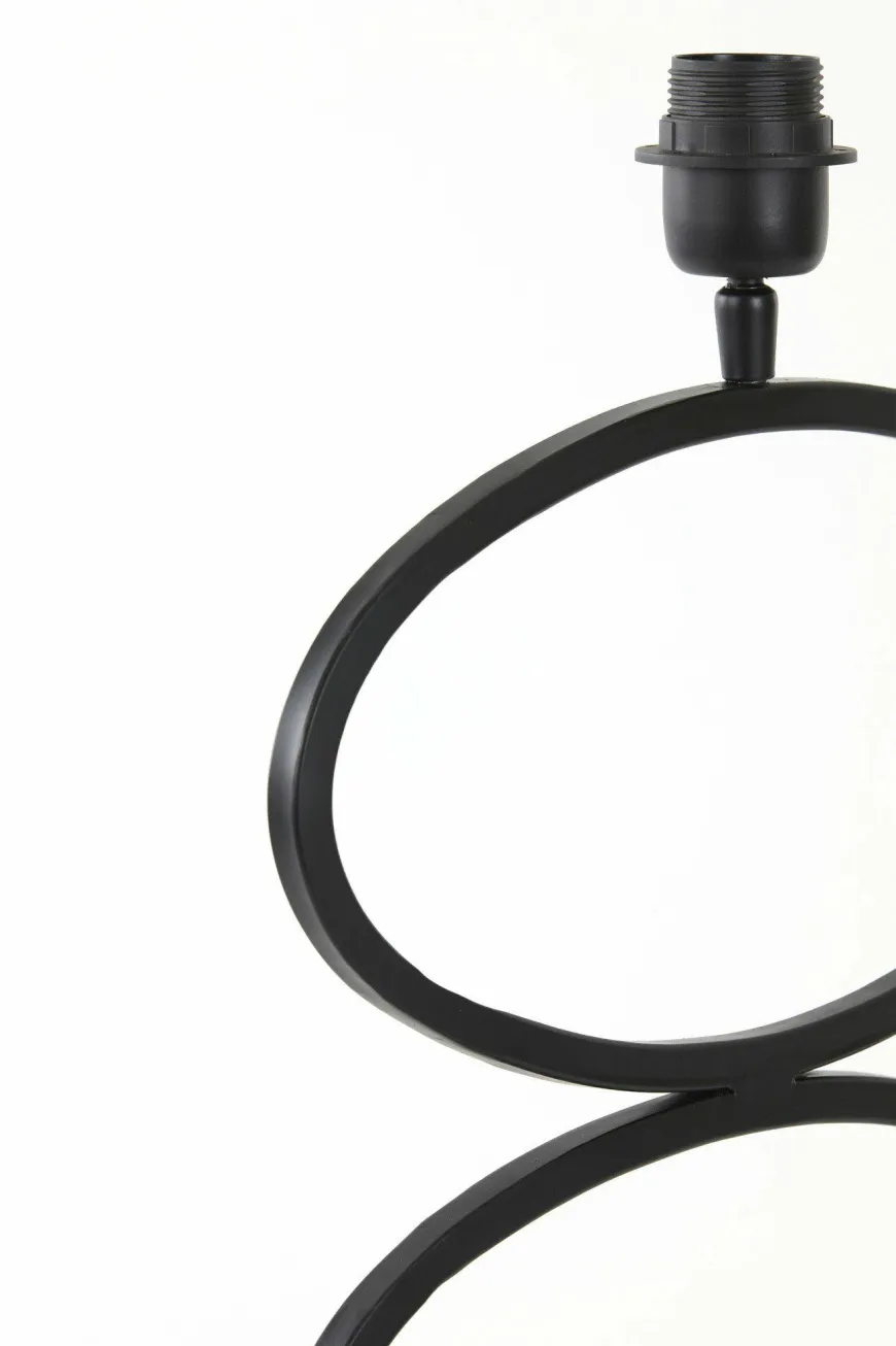 Light en Living Lampvoet STELIUS mat zwart - 33x17x42 cm
