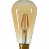 Light en Living LED hoekig Ø6,5x14,5 cm LIGHT 4W amber E27 dimbaar