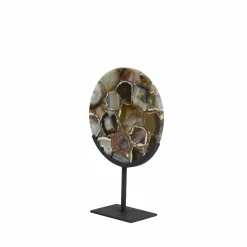 Light en Living Ornament op voet GOUYA agaat+mat zwart