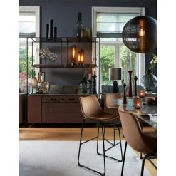 Light en Living Ornament op voet GOUYA agaat+mat zwart