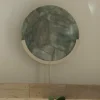 Light en Living Ornament op voet 35x12x50 cm GOUYA groen agaat+crème