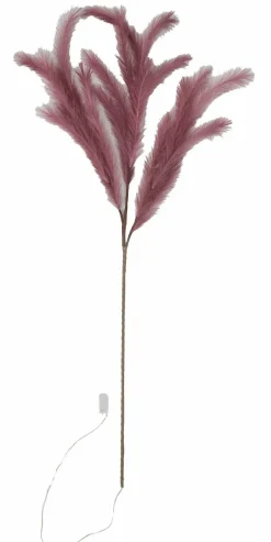 Light en Living Ornament LED 110 cm FEATHER rood / roze