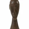 Light en Living Ornament 12x11x38 cm HEAD hout bruin
