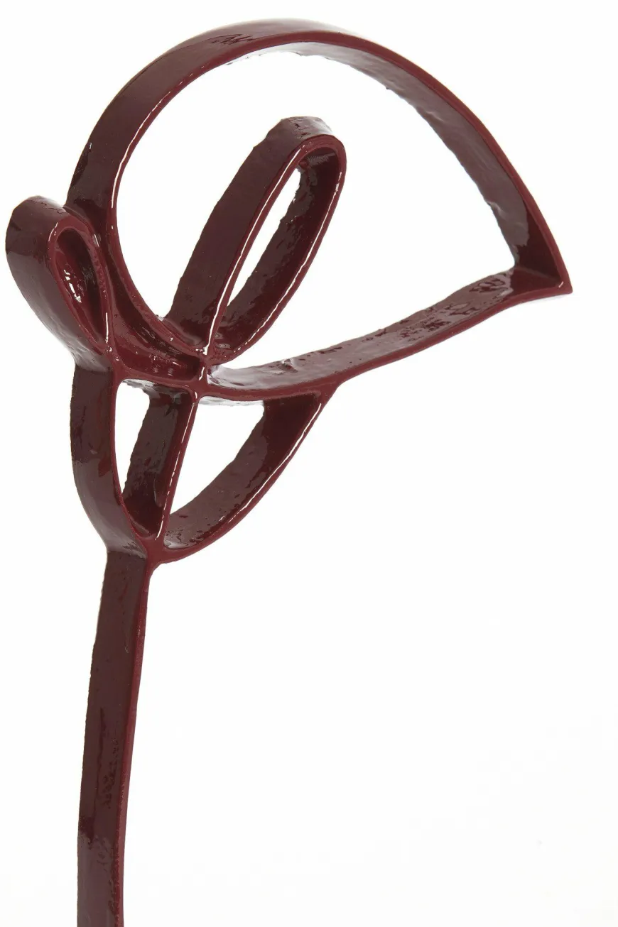 Light en Living Ornament op voet 19x8x38 cm CALLA glans bordeaux