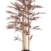 Light en Living Ornament in pot 120x70x120 cm BAMBOO metallic donker brons