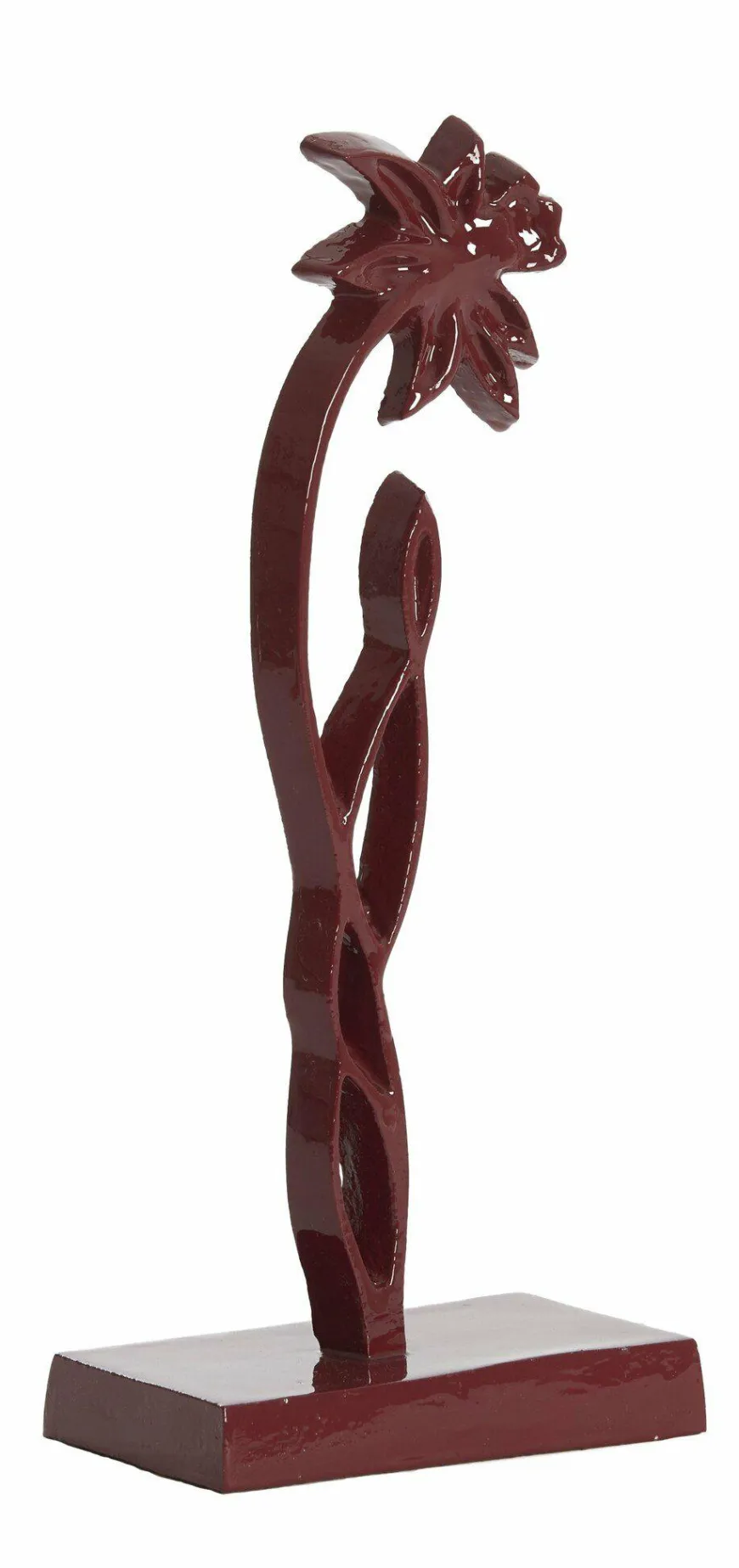 Light en Living Ornament op voet 13x8x30 cm DAFFODIL glans bordeaux