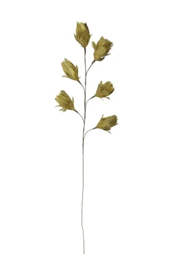 Light en Living Ornament 6 bloemen 90 cm TULIP okergeel