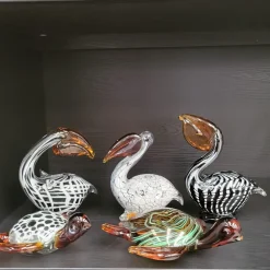 Light en Living Ornament 19x16x7 cm TURTLE glas amber+groen
