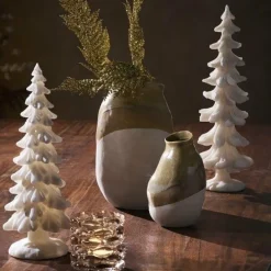 Light en Living Ornament Ø15x42 cm CHRISTMAS TREE beige