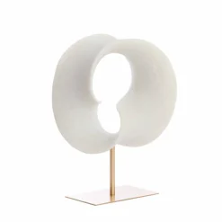 Light en Living Ornament op voet 34x18x43 cm VODICE crème+antiek brons