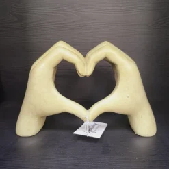 Light en Living Ornament 24,5x9,5x15 cm HANDS taupe grijs