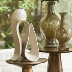 Light en Living Ornament op voet 20,5x19x39 cm ZAZINA taupe