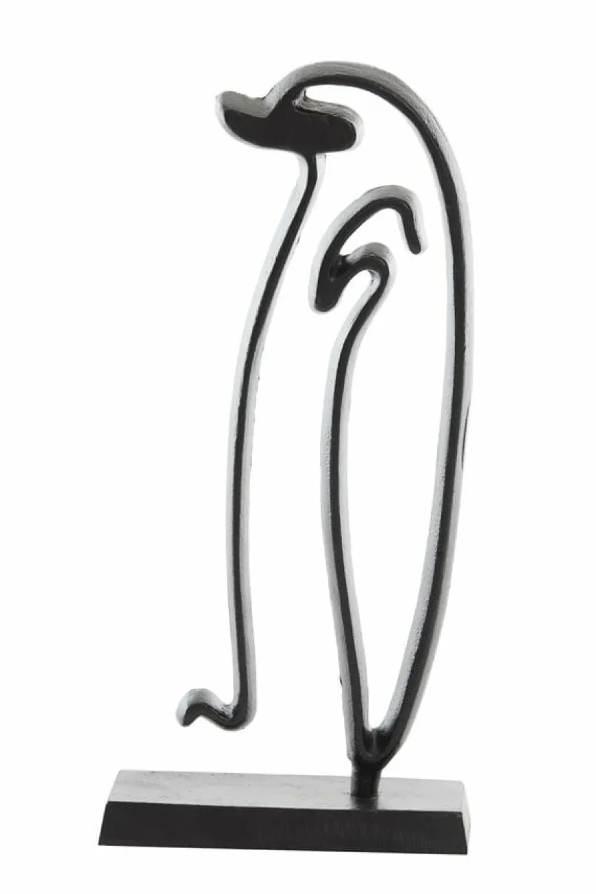 Light en Living Ornament op voet Pinguïn mat zwart - Diverse maten